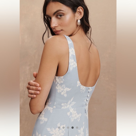 Reformation Reverie Viscose Blend Midi Dress Size 4 - Picture 8 of 16